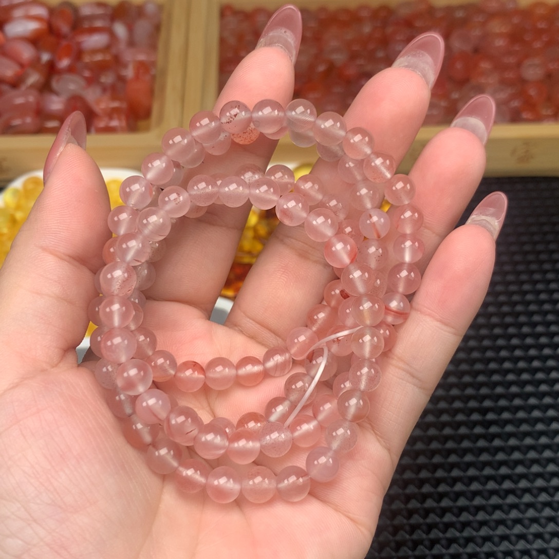 未镶嵌手链南红玛瑙多圈手串