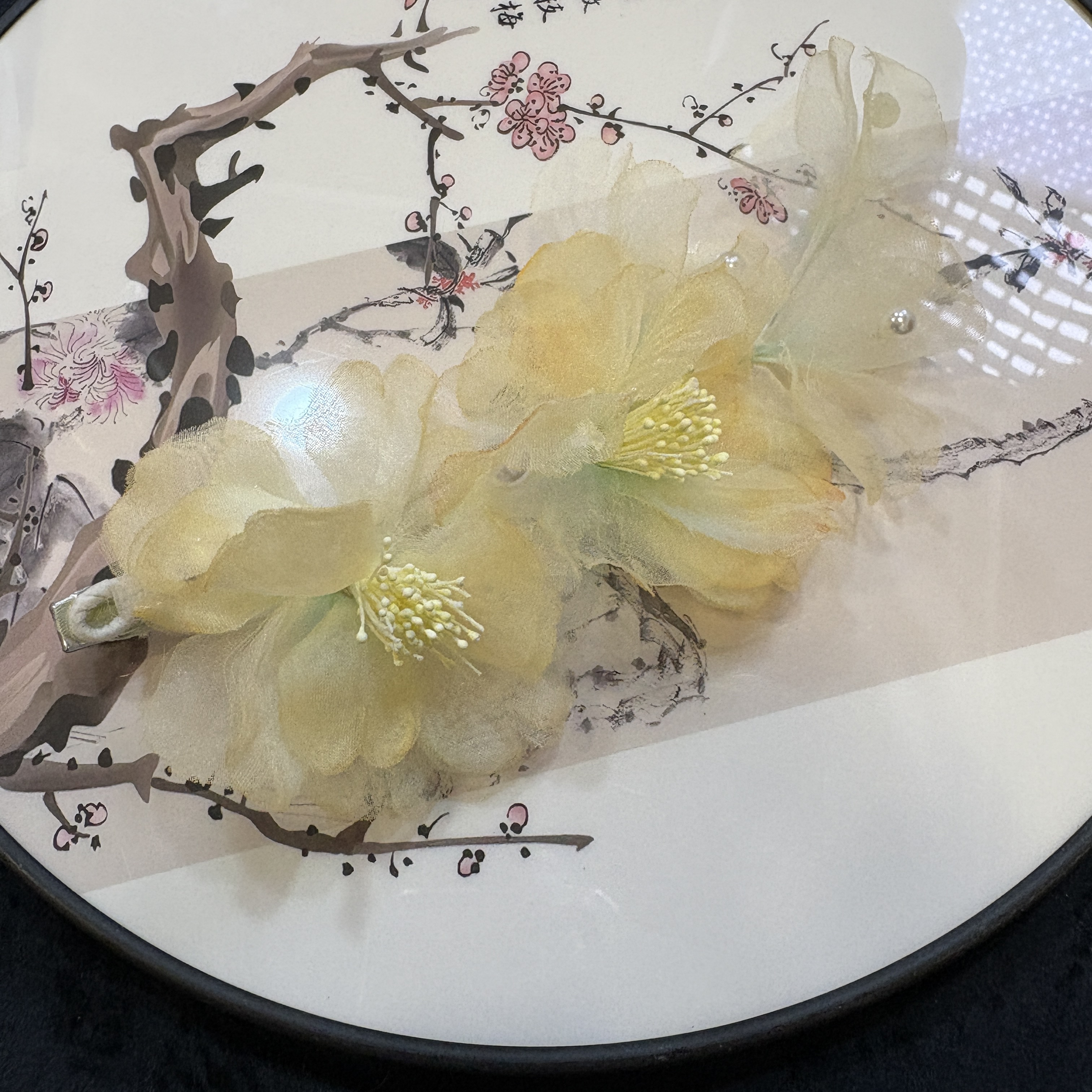 云鬓花古风饰品古装发饰仙气飘飘烫花 芍药花开（孤品汉服发冠B110