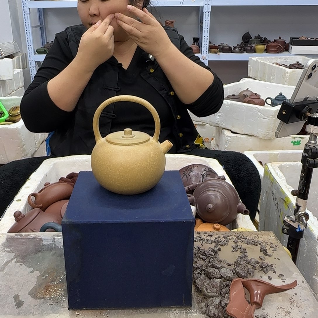 l***泽紫砂茶壶宜兴紫砂壶瑕疵处理