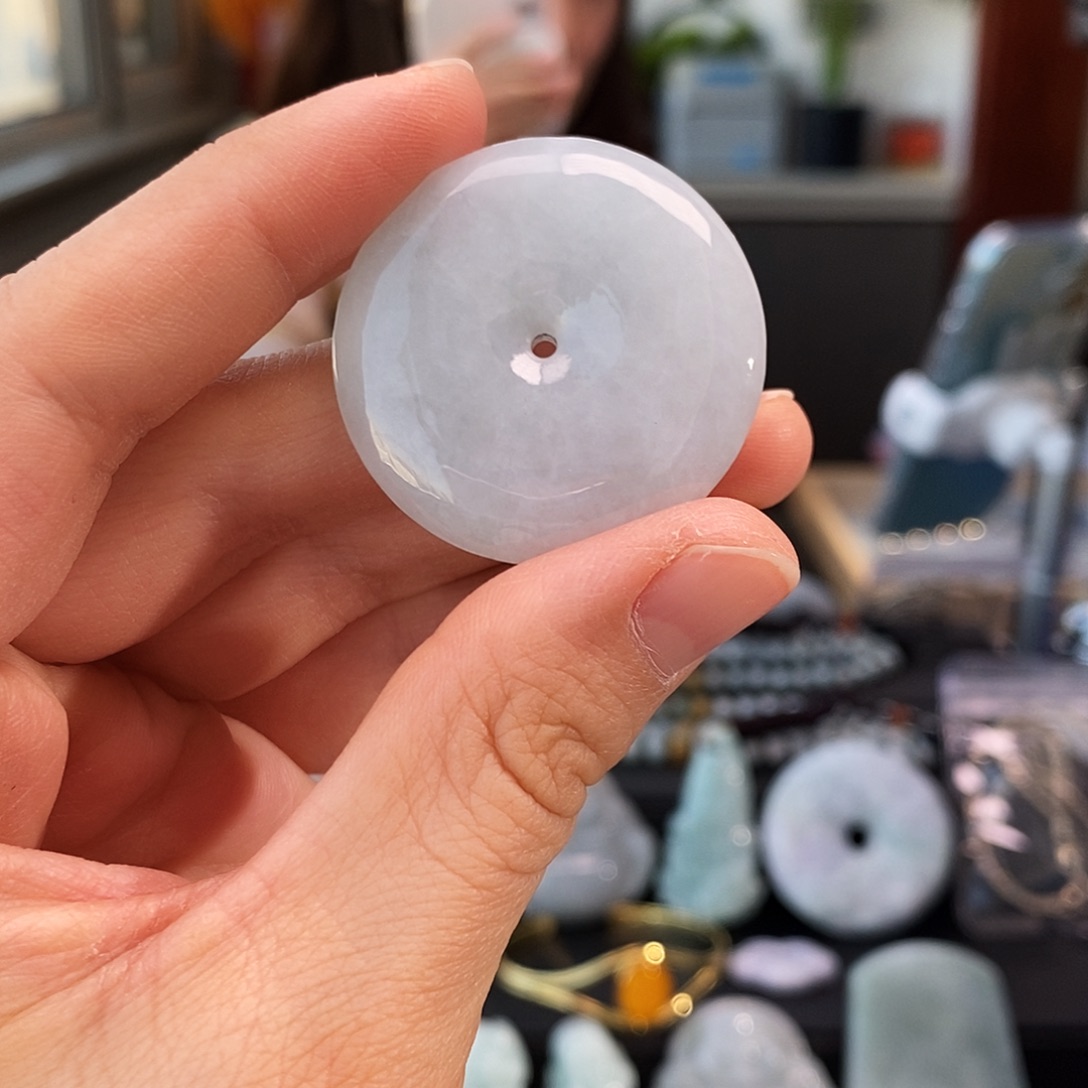 翡翠未镶嵌颈饰翡翠平安扣