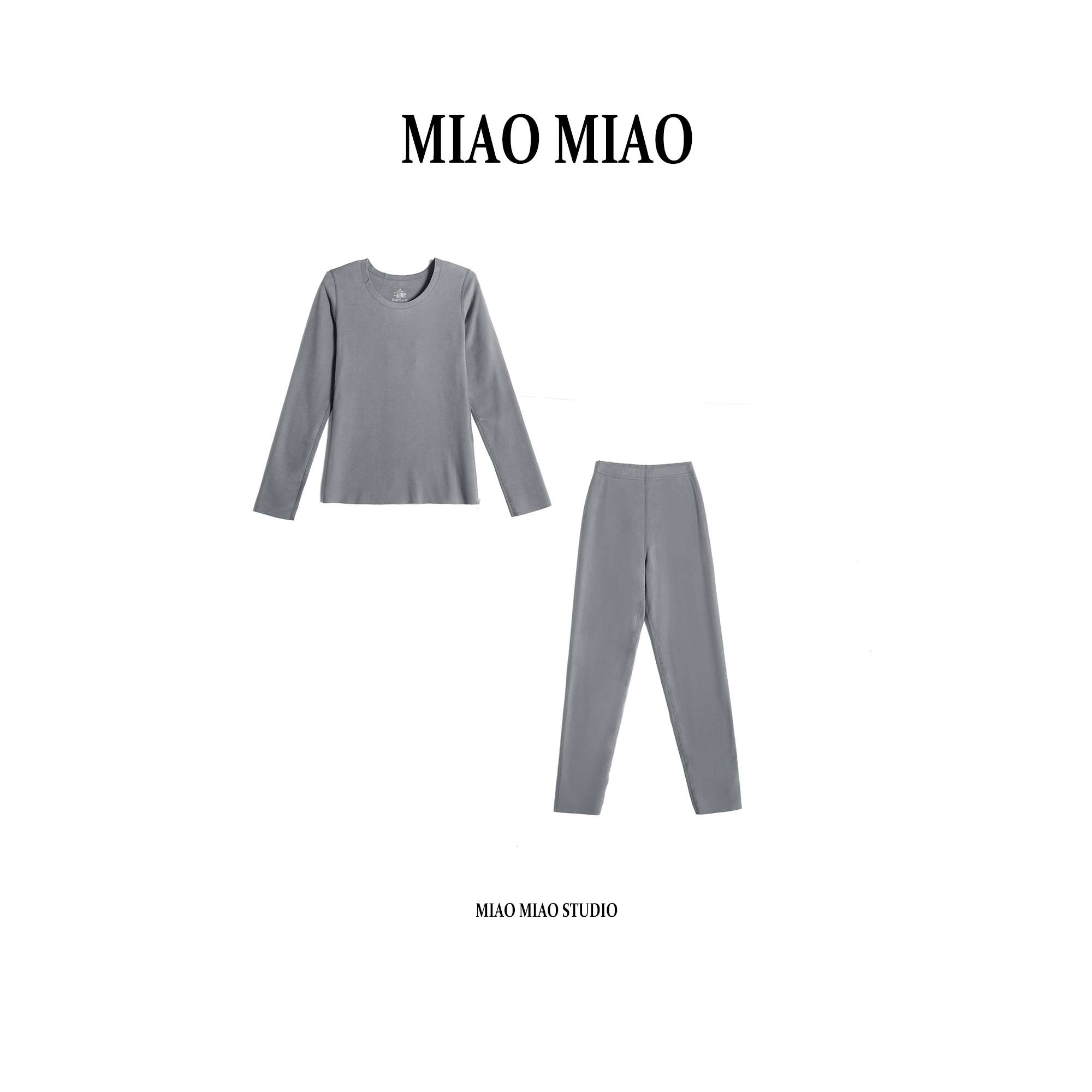 【绾璐】徐淼淼秋冬穿搭保暖简约百搭德绒羊绒无痕内衣套装VW1394