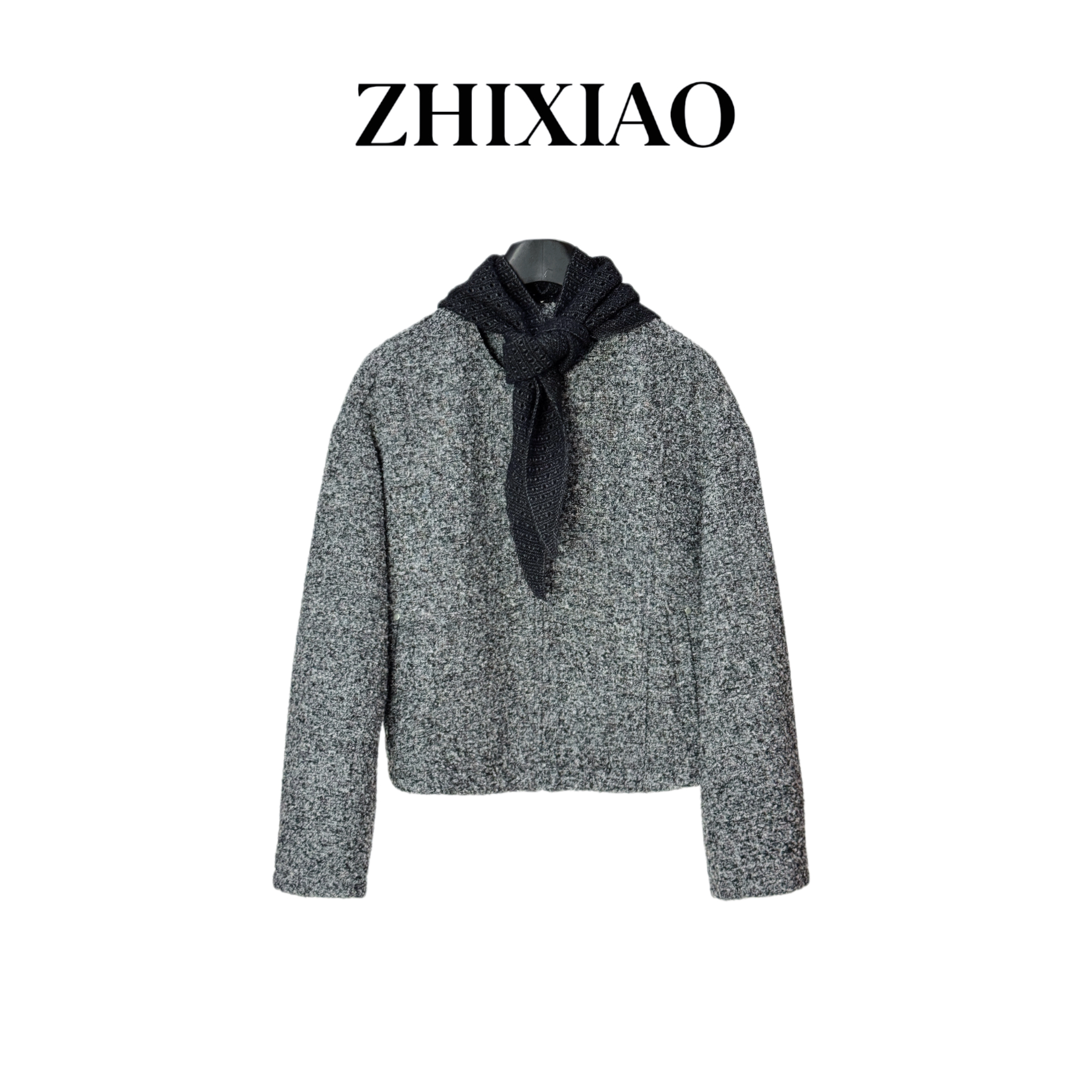 【ZHIXIAO】秋冬新款：披肩拉链外套9190