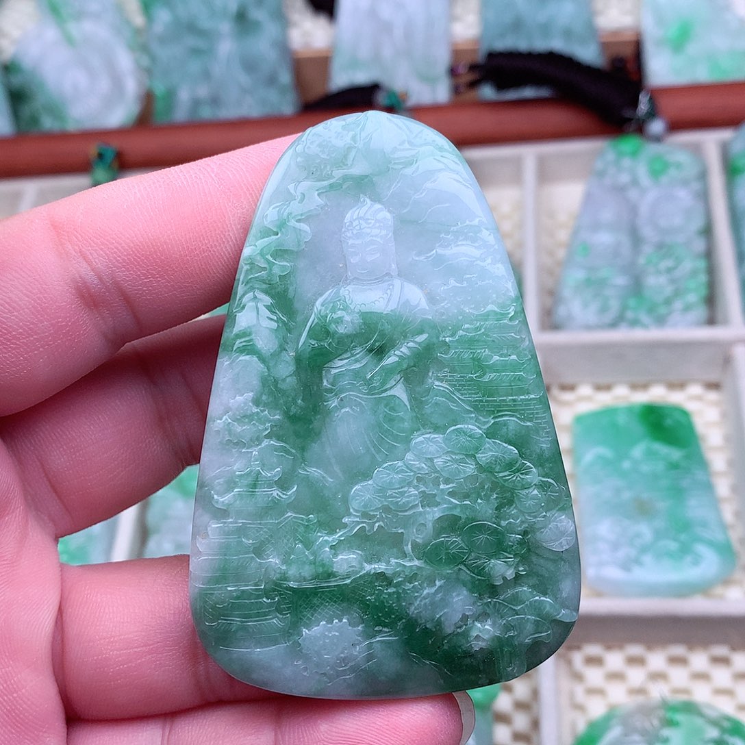 翡翠未镶嵌吊坠(不含链)