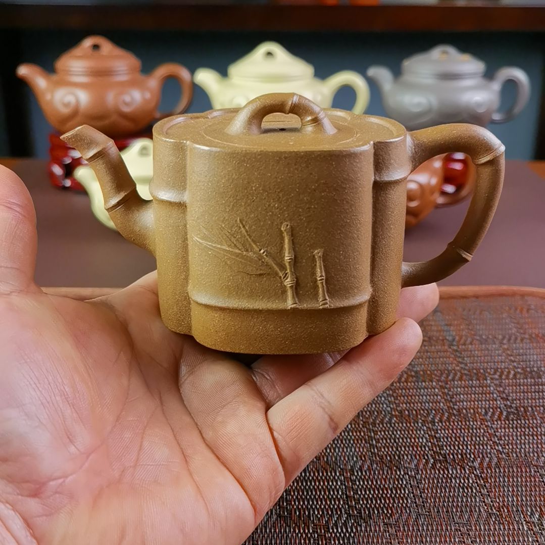 紫砂茶壶段泥竹段200CC