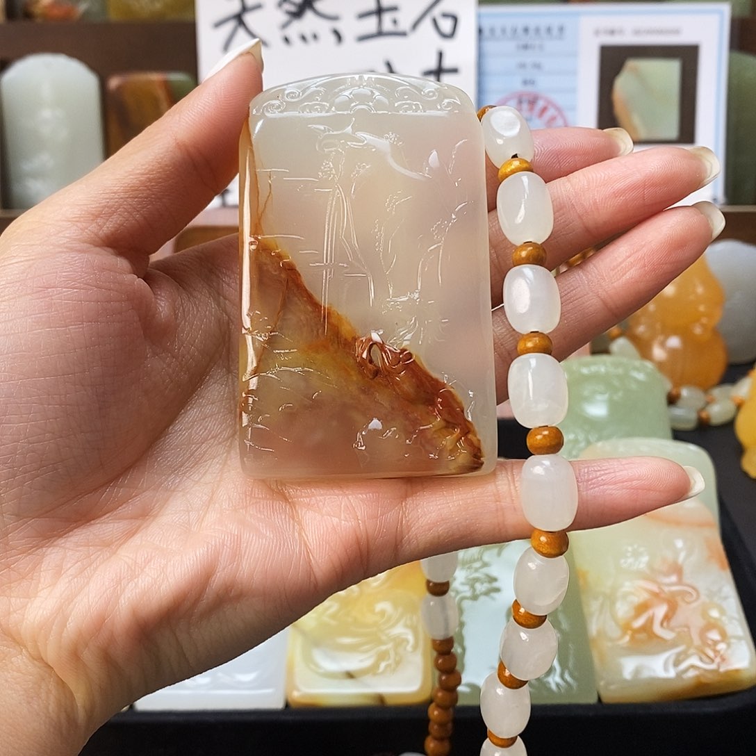 新疆昆仑山料方解石玉18