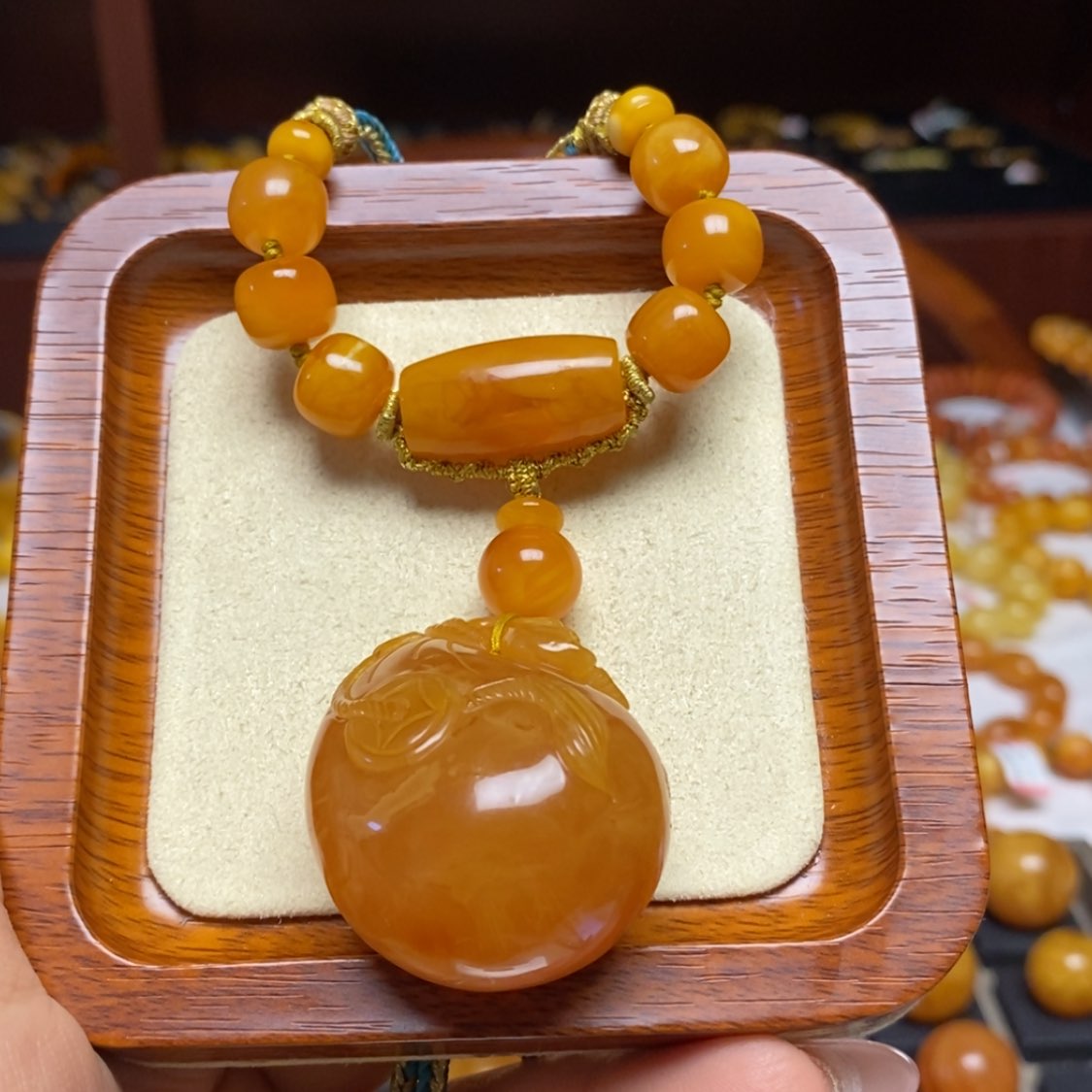 【闪购商品】蜜蜡颈饰未镶嵌项链