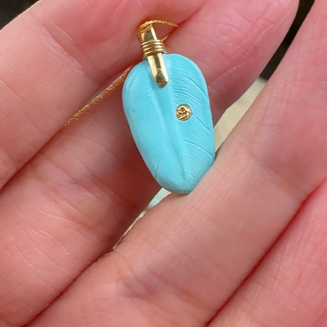 绿松石珠宝奇石18K金镶嵌