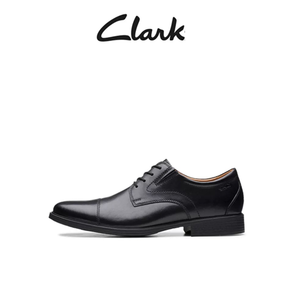 clarks通勤真皮男鞋英伦德比鞋布洛克正装鞋头层牛皮26162912