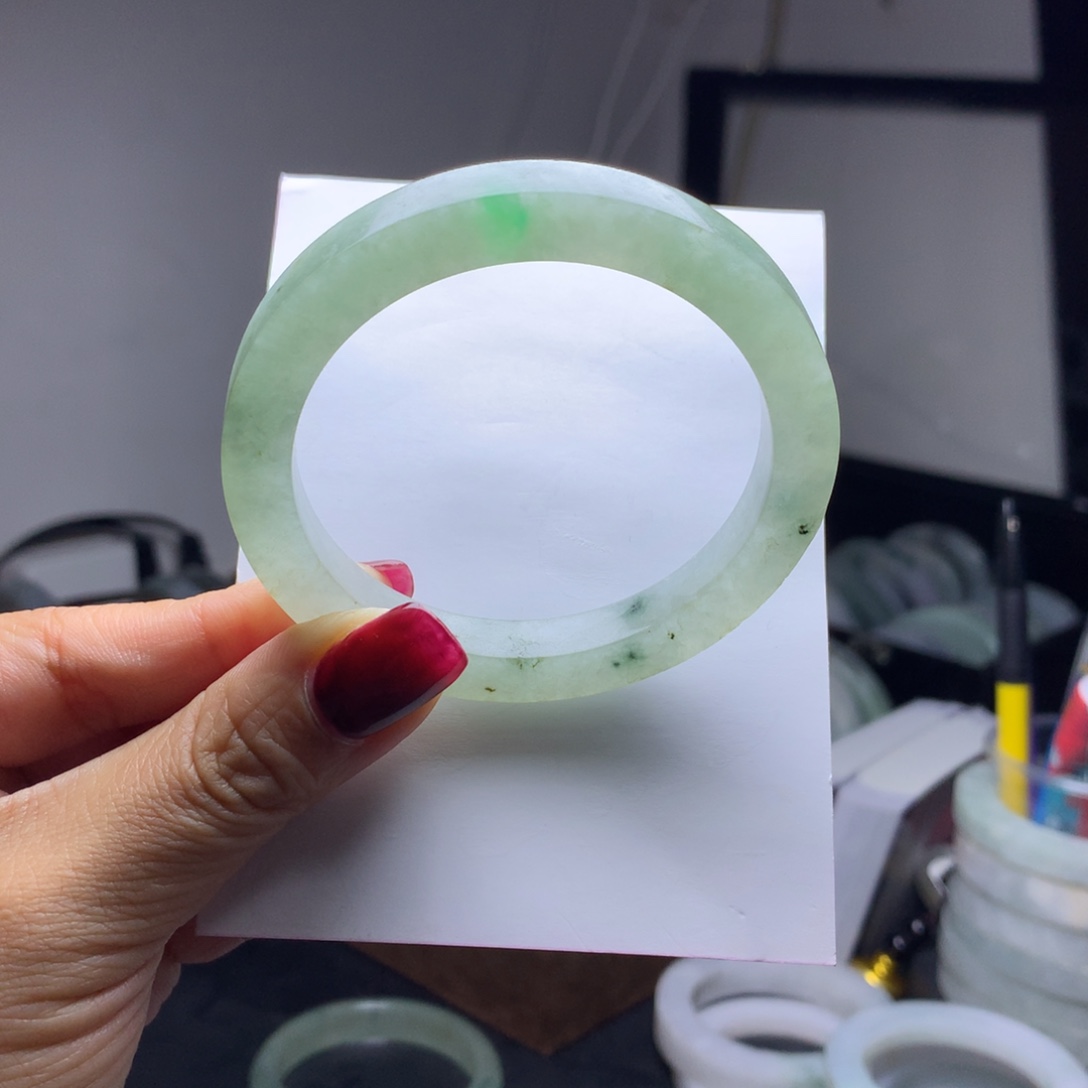 定制翡翠未镶嵌翡翠定制55_56圆条