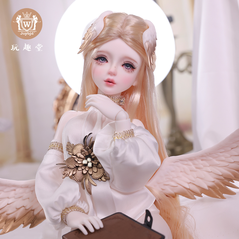 玩趣堂官方正品BJD娃娃4分艾儿天使人形偶高贵典雅原创设计龙魂as