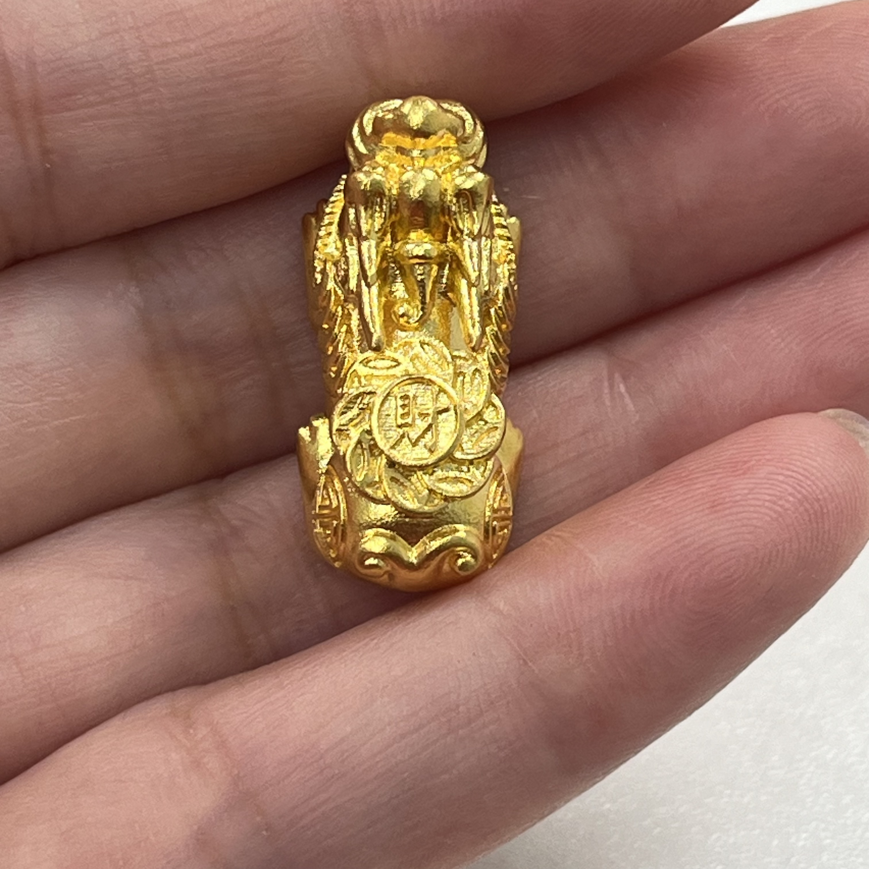 足金古法八方来财貔貅