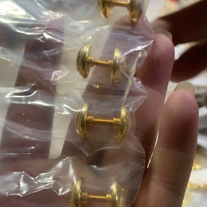 无纺布驴家实心铜脚钉10个