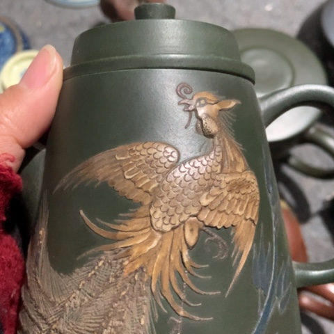 陶瓷观****哥陶瓷摆件工艺品