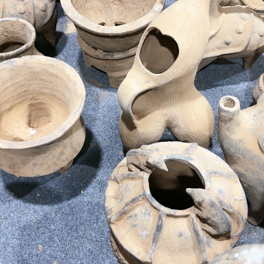 瓦当摆件摆件茶桌茶台陶瓷鄱****藏