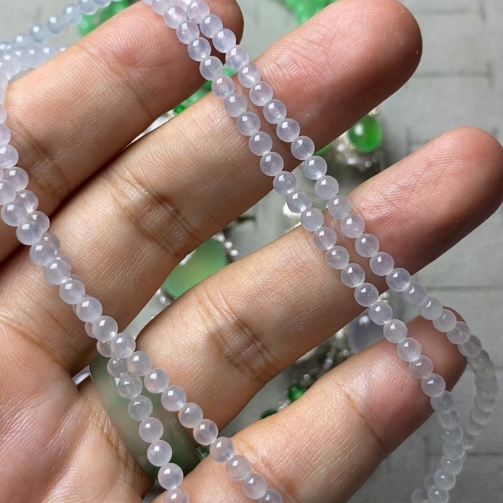 定制翡翠未镶嵌高冰3.6mm