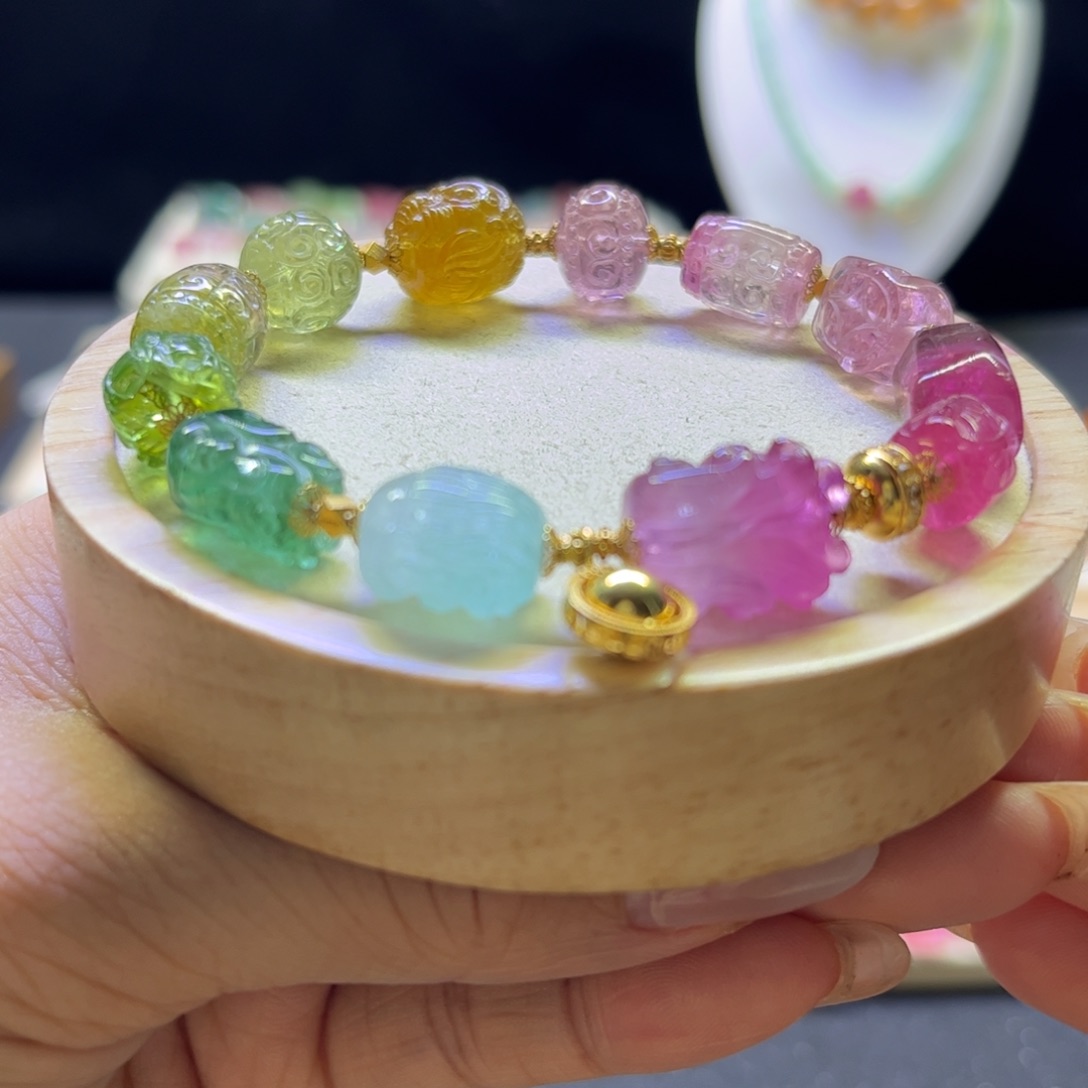 未镶嵌碧玺手链设计款