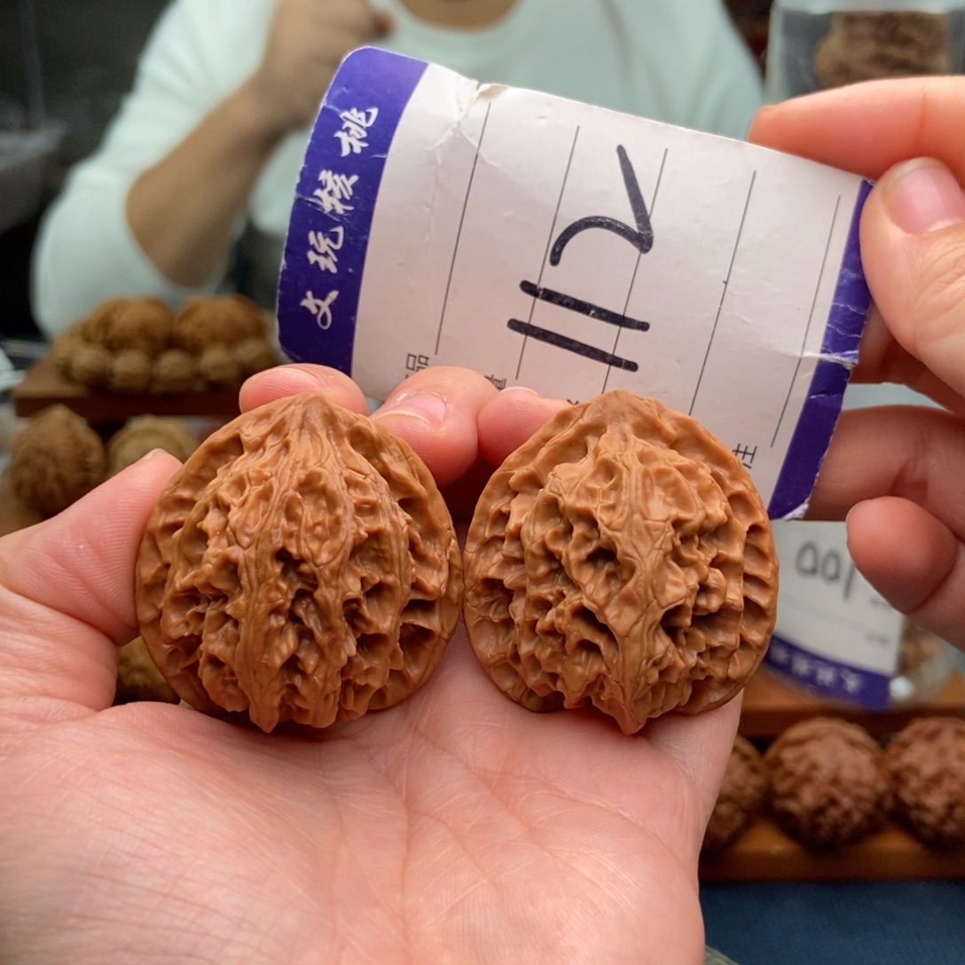 文玩核桃把件40苹果园