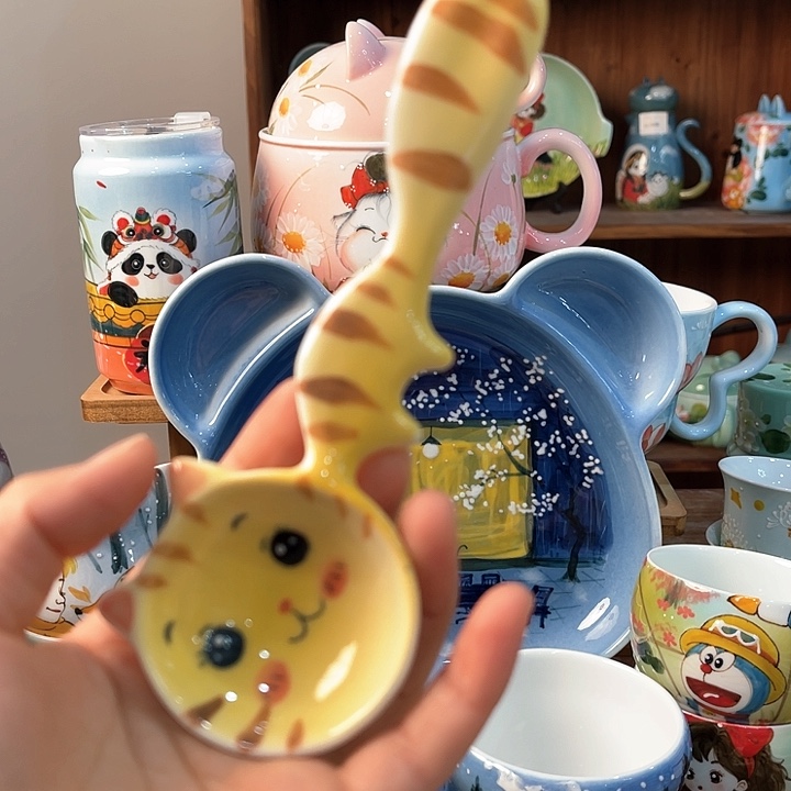 陶景德镇釉下手绘陶瓷 