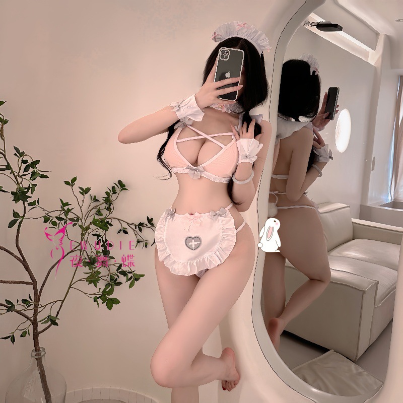日系可爱情调奶味女仆二次元纯欲兔女郎套装cosplay免脱制服吊带
