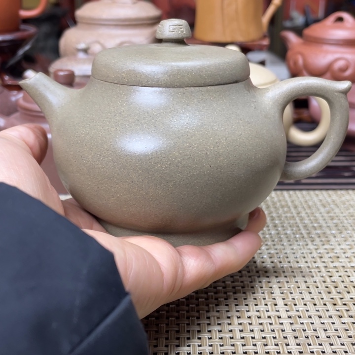 紫砂茶壶盲*忙军德壶手工制作