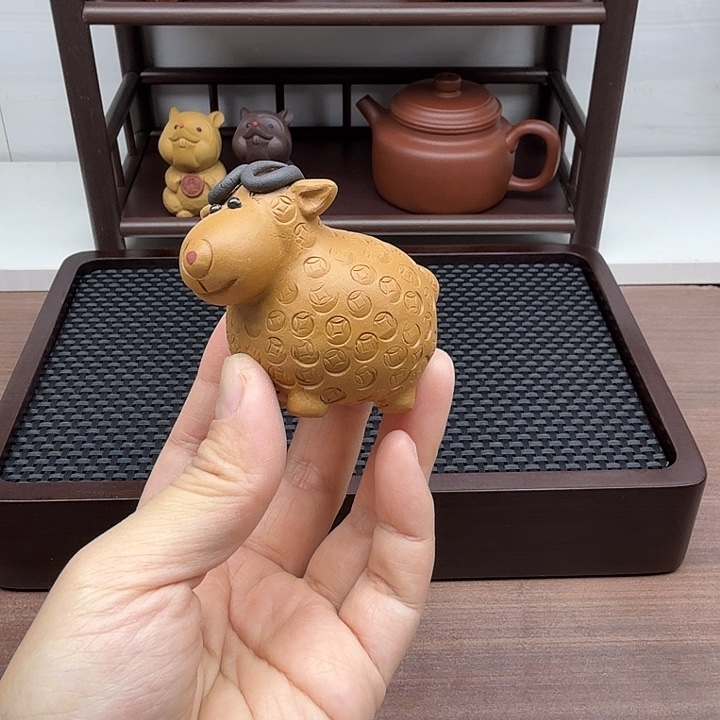 茶案段泥羊茶宠茶宠