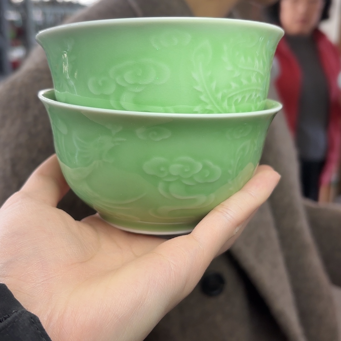 龙泉云间青瓷小米茶器