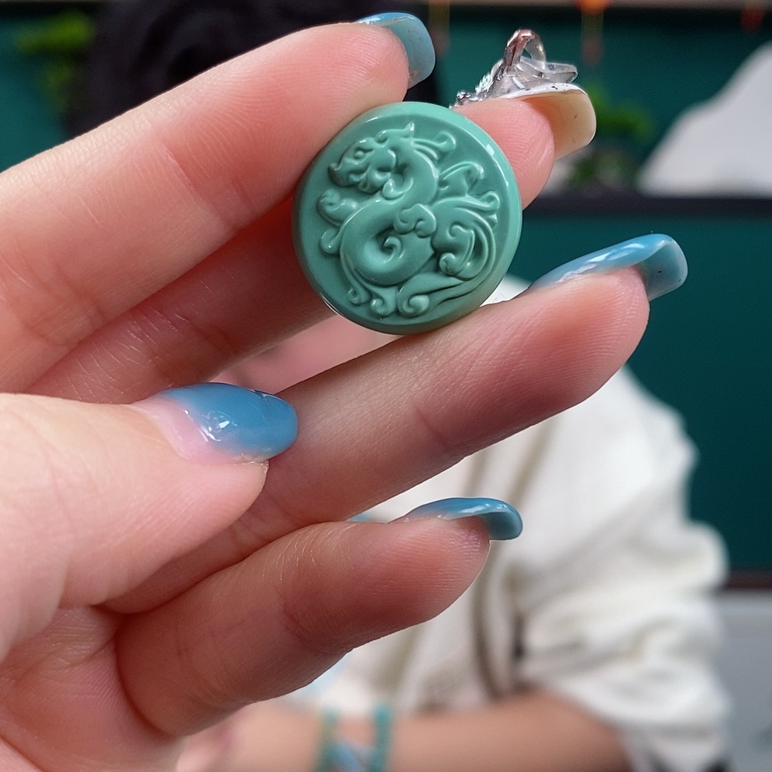 绿松石珠宝奇石未镶嵌