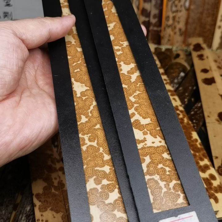 扇子铁包金绿春扇料