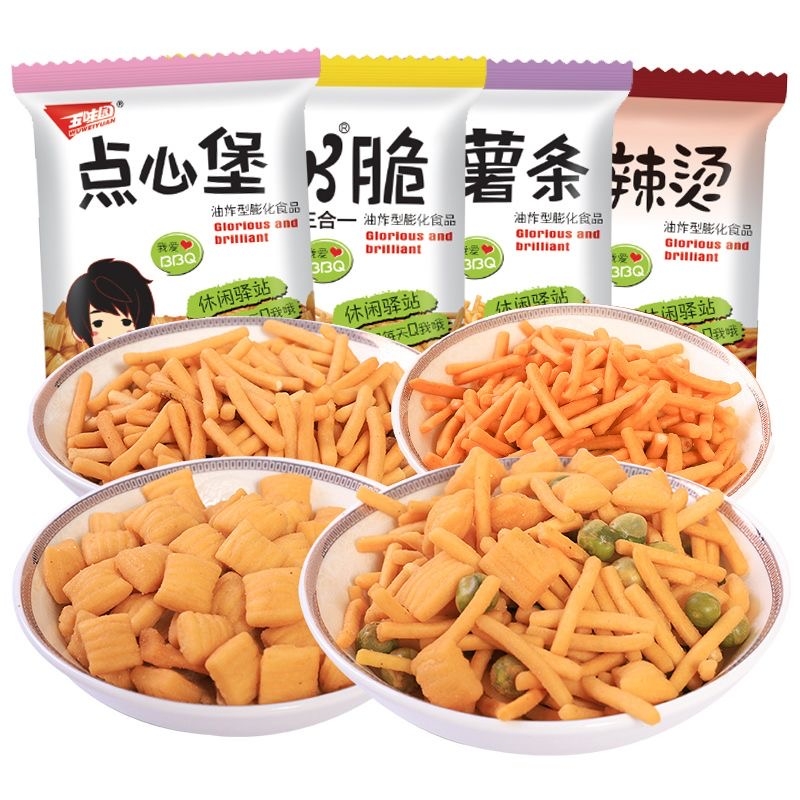 【PK脆】虾条薯条点心面办公室休闲好吃解馋童年小零食