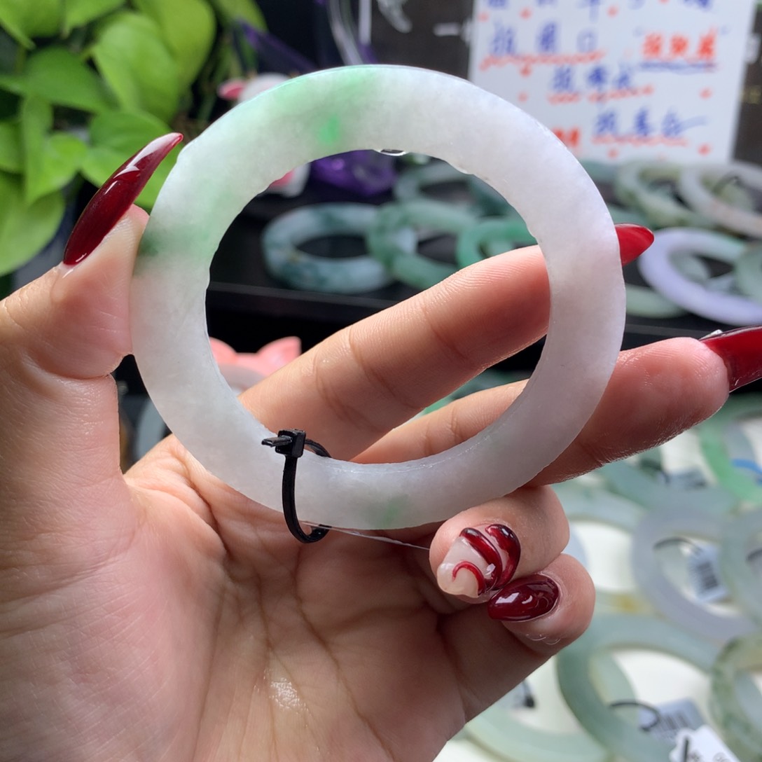 定制翡翠叮当镯未镶嵌50/57