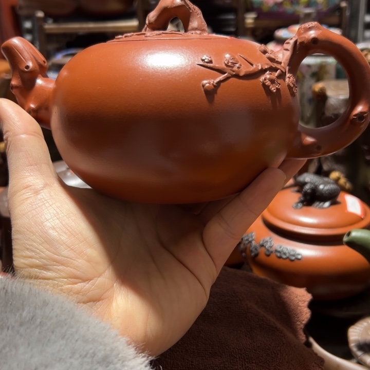 紫砂茶壶紫砂壶收藏起来了！