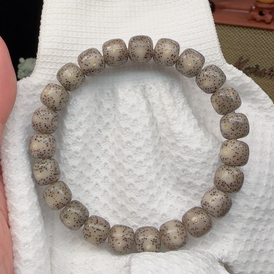 星月菩提手串灰冰针尖星10*9