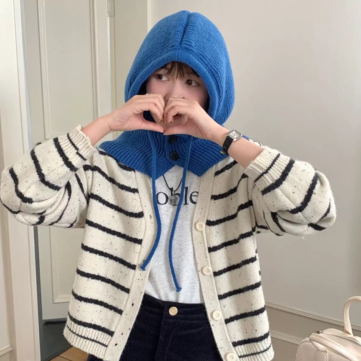 A538 多色针织巴拉克啦法帽