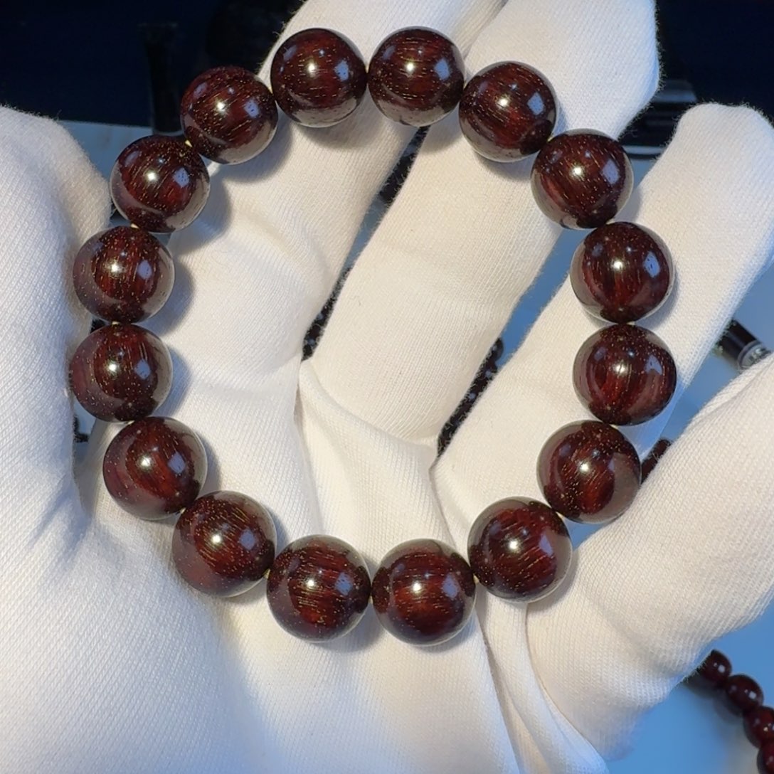 小叶紫檀手串/手链印度小叶紫檀日本三味线古琴料超精工