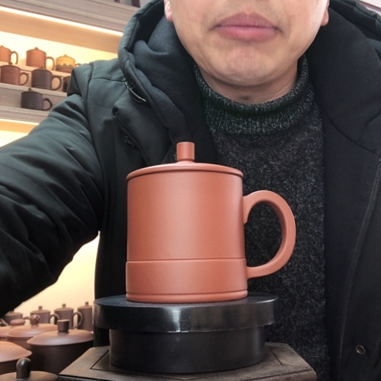 清水泥茶杯办公杯容量420