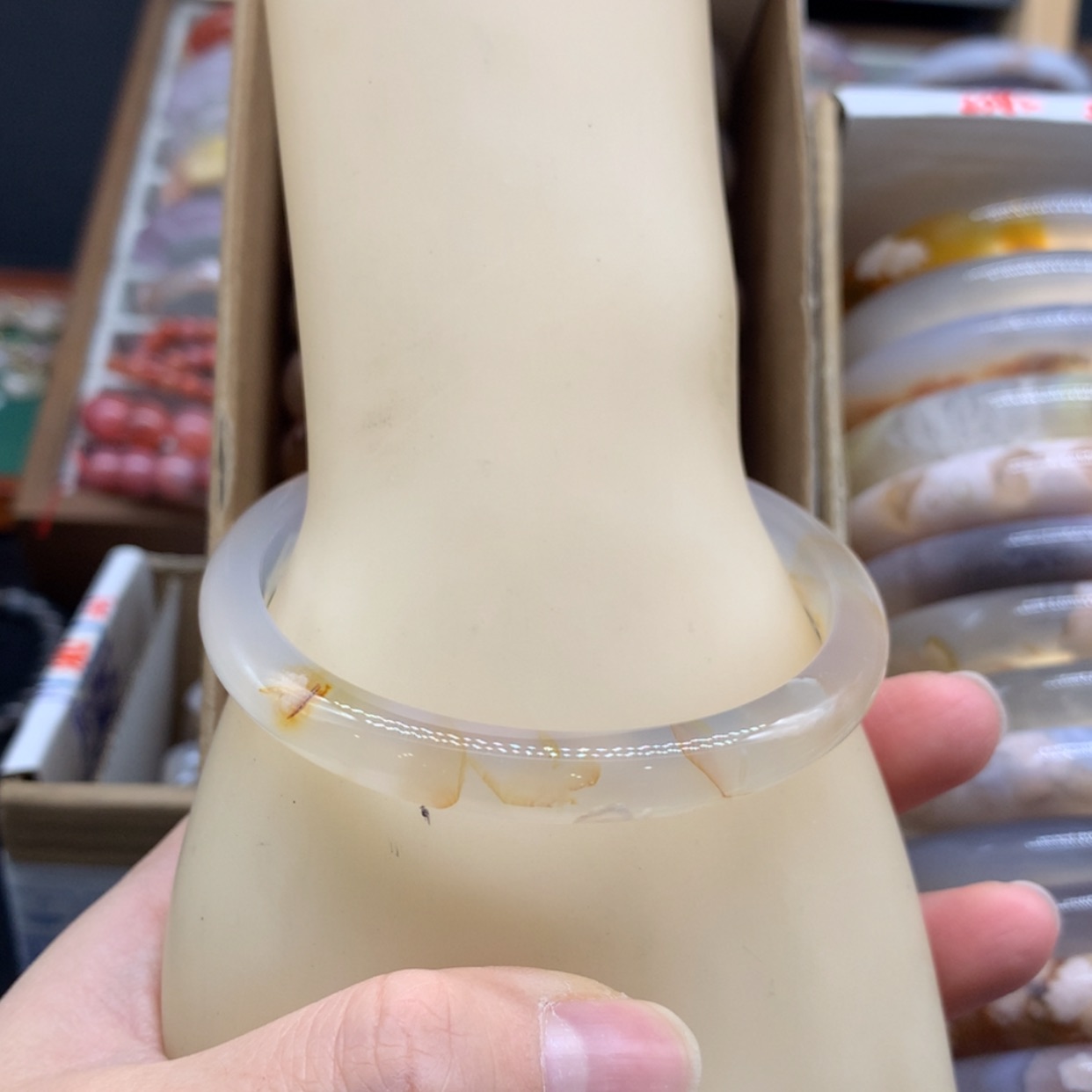 【闪购商品】玛瑙/玉髓戒指未镶嵌信*啊