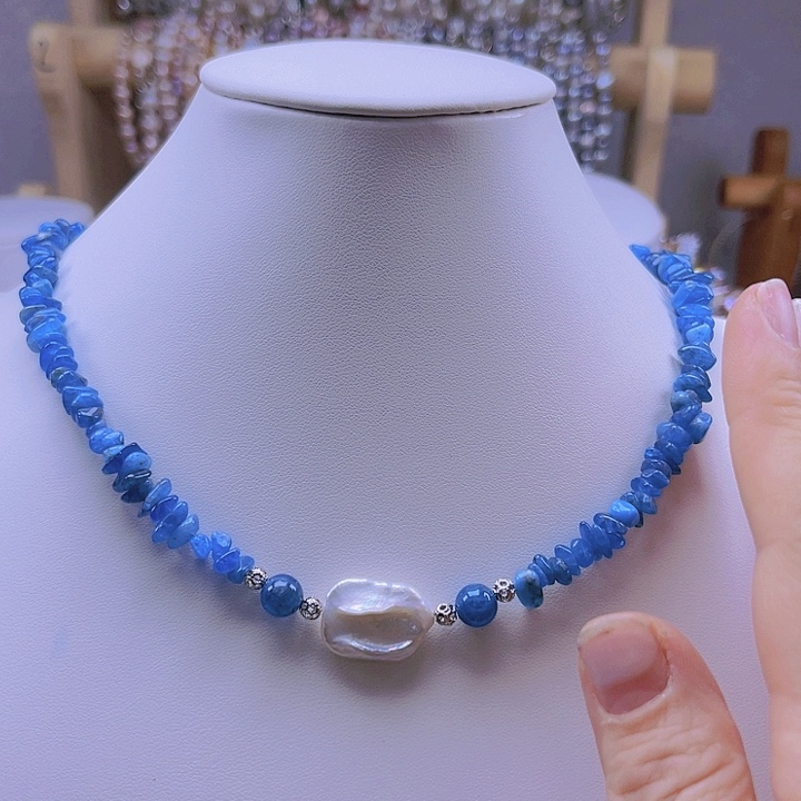 淡水珍珠颈饰合金