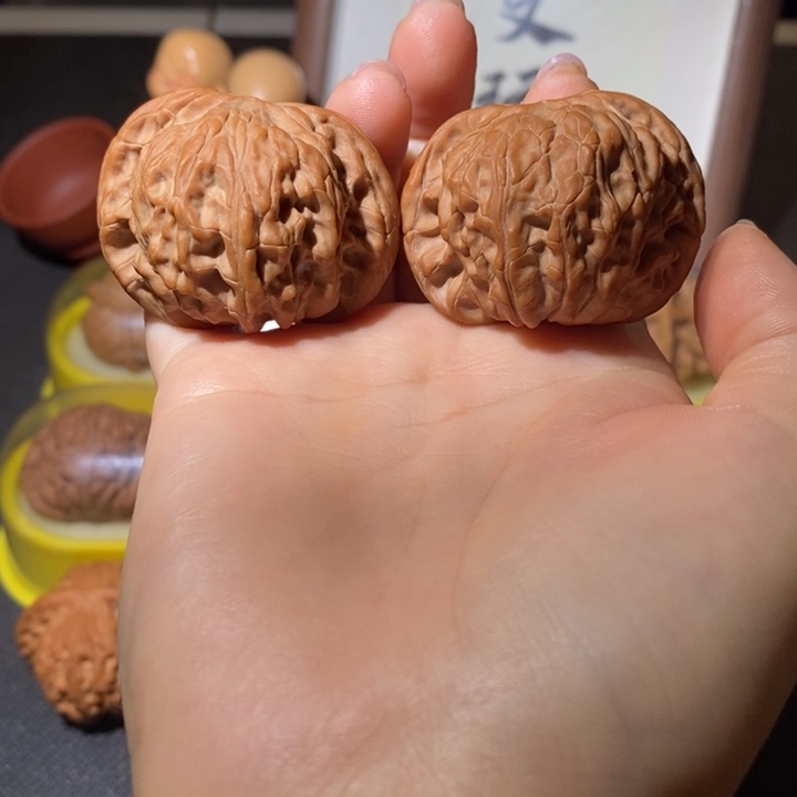 文玩核桃吊坠42.5全品对歪磨盘