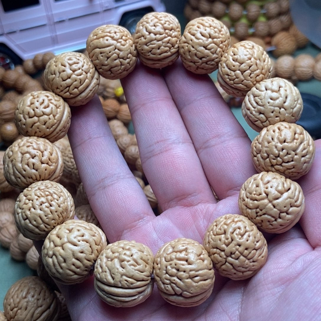 手串桃核铁核肌肉桃核手串毕业款20+