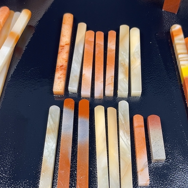 印石青田石老挝石牙签×15（0.4-0.6左右印面）
