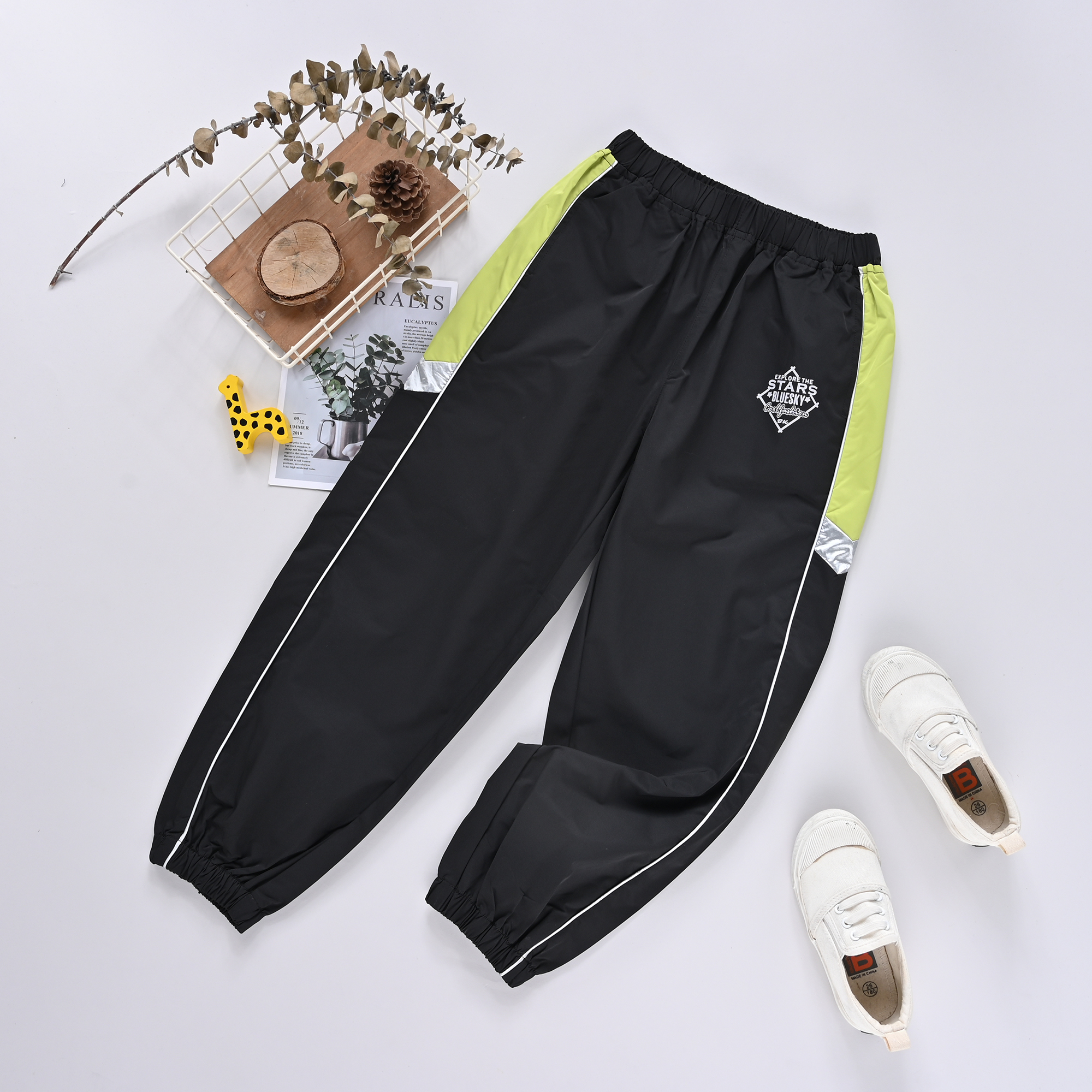 【优子壹家实体品牌童装】儿童秋款休闲裤梭织速干防风长裤131810