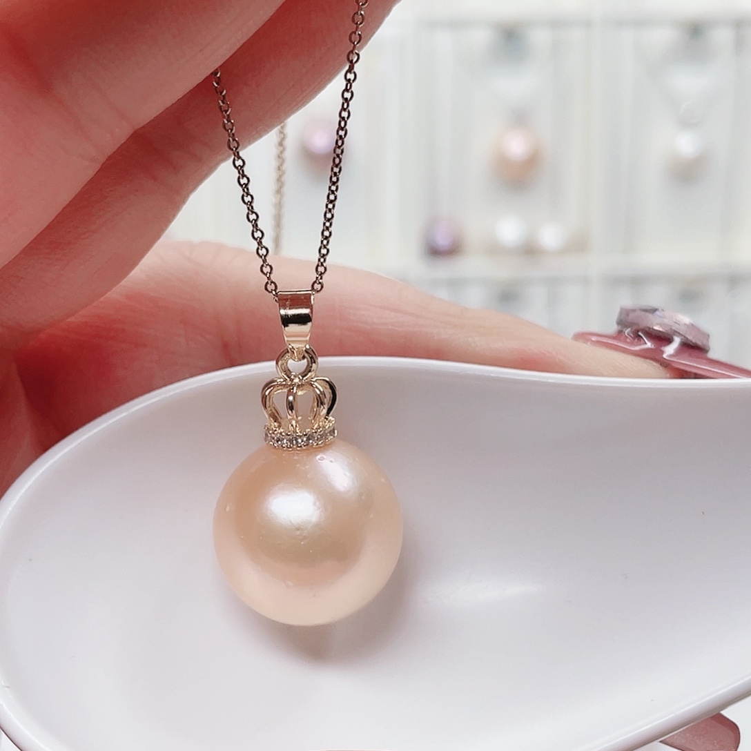 淡水珍珠吊坠(赠链)合金