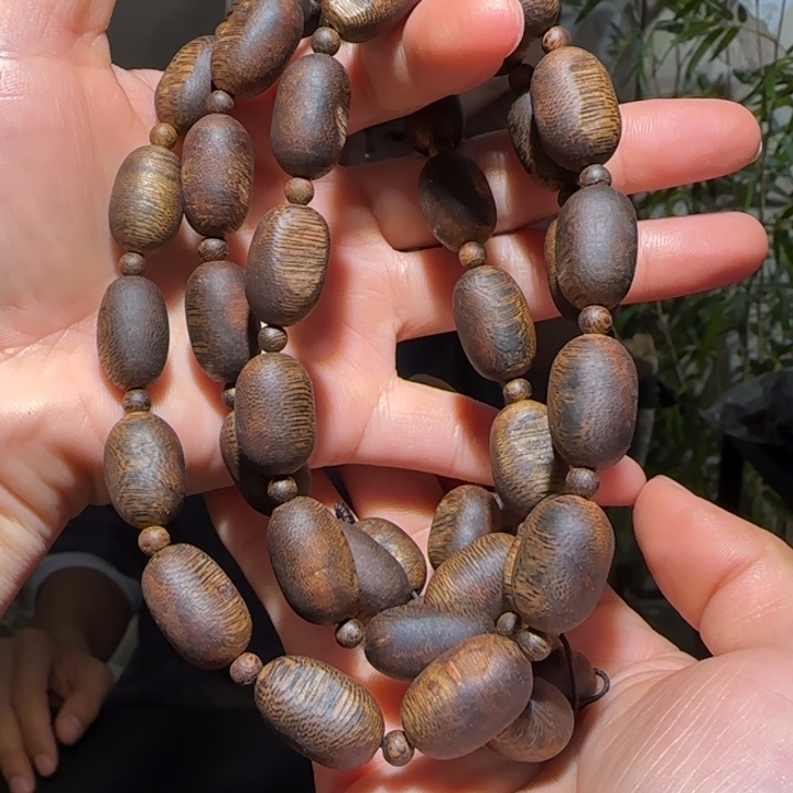 沉香手串蓝香链子51.8克