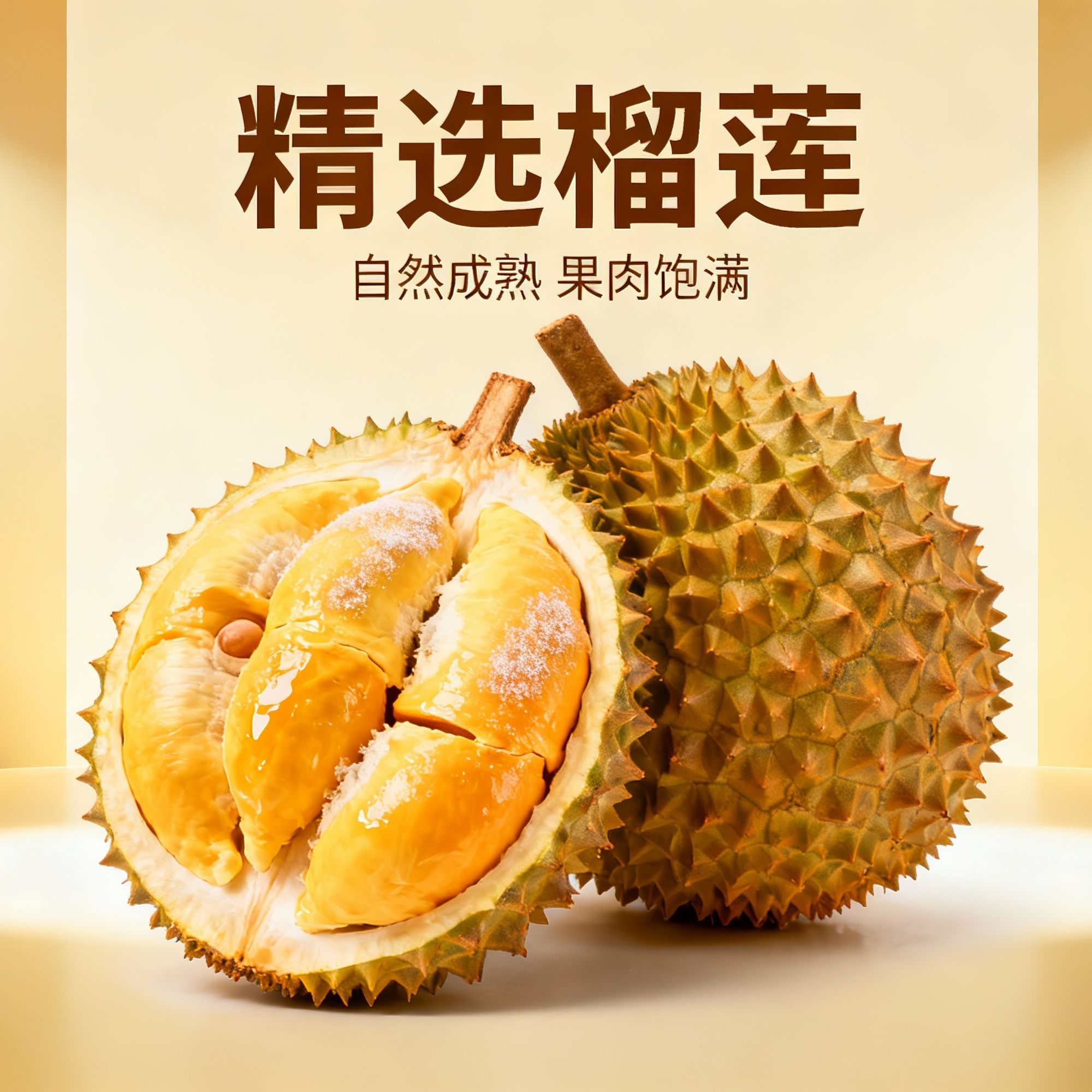 泰国金枕榴莲核小新鲜榴莲一果一重金枕泰国越南