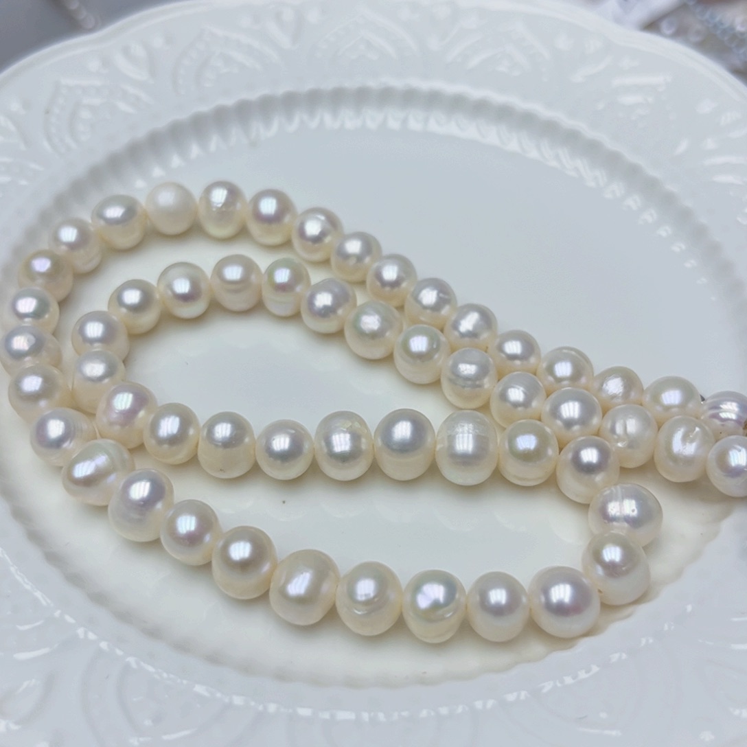 淡水珍珠颈饰银S925镶嵌