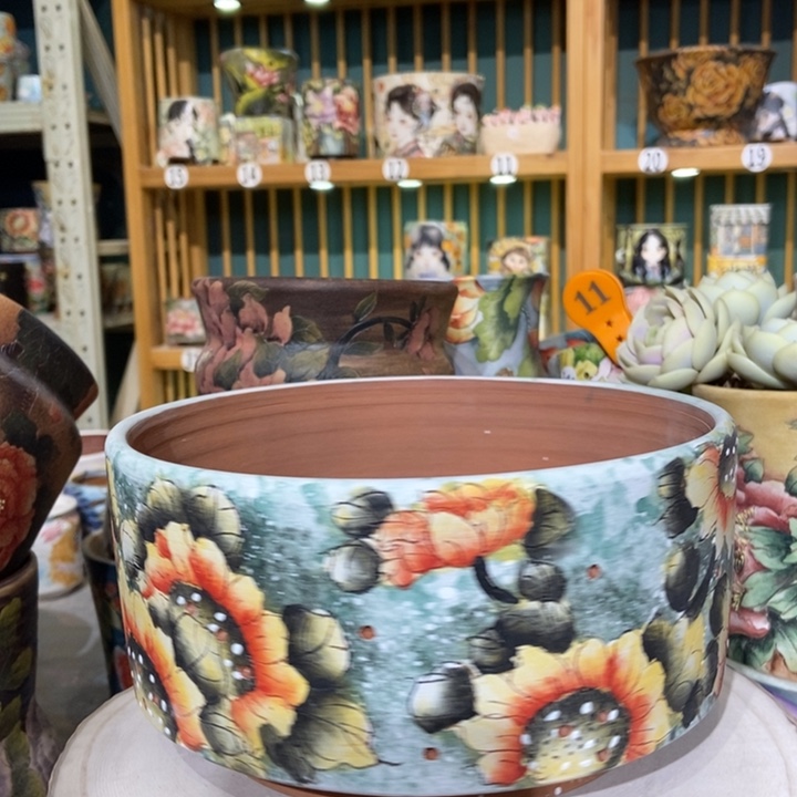 红陶景德镇艺术手绘作品