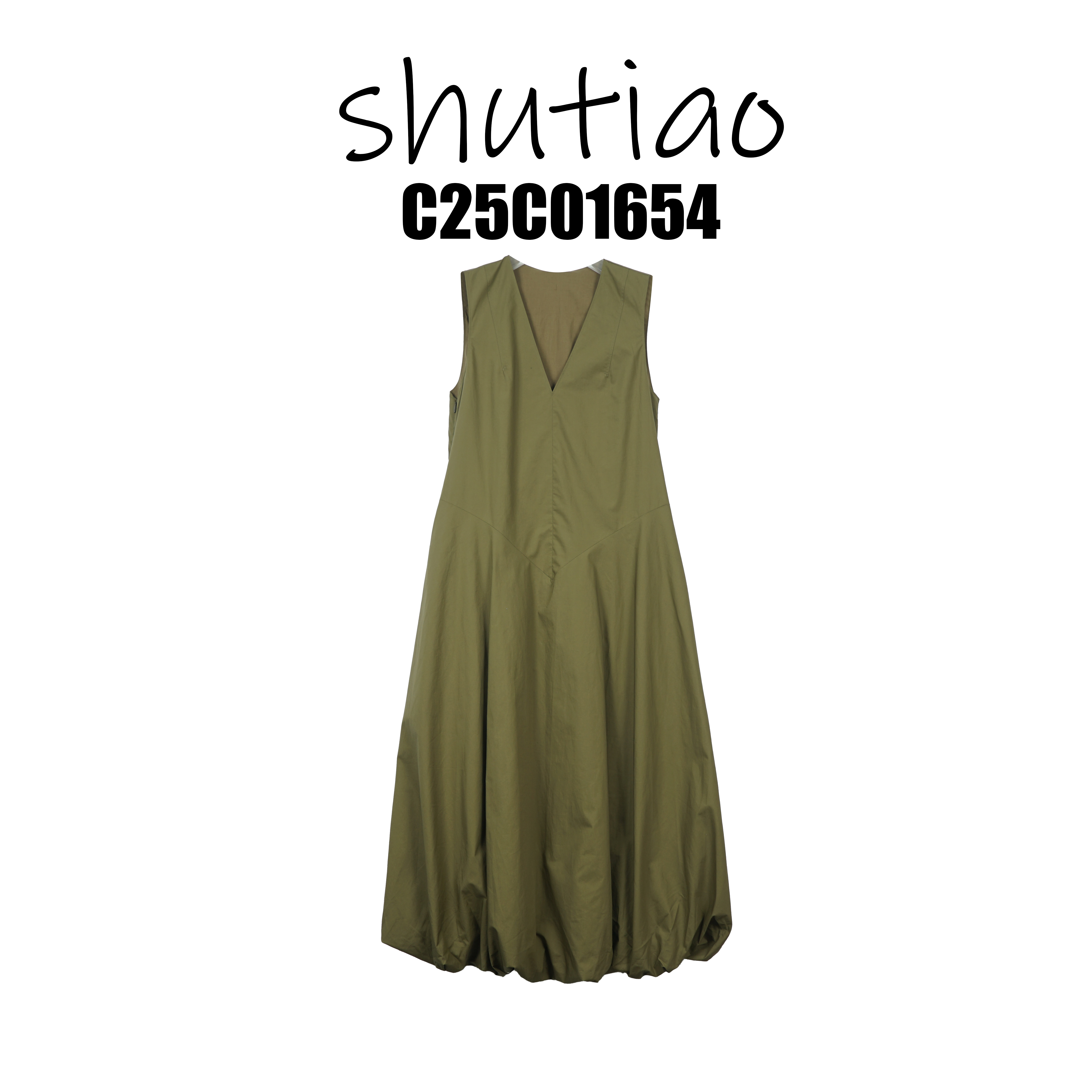 【SHUTIAO】2025夏季：新款小众设计款连衣裙C25C01654