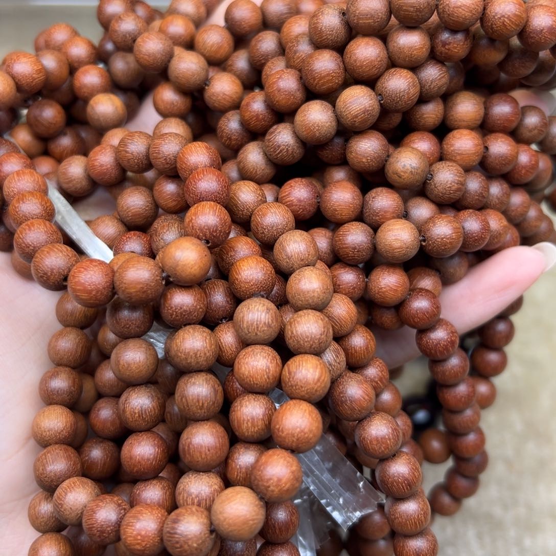 手串/手链降真香贵州料降真香08圆珠金丝密结 