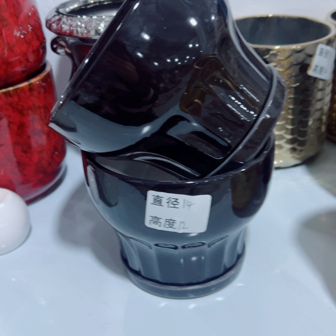 有孔，陶瓷花盆满10米包邮发货