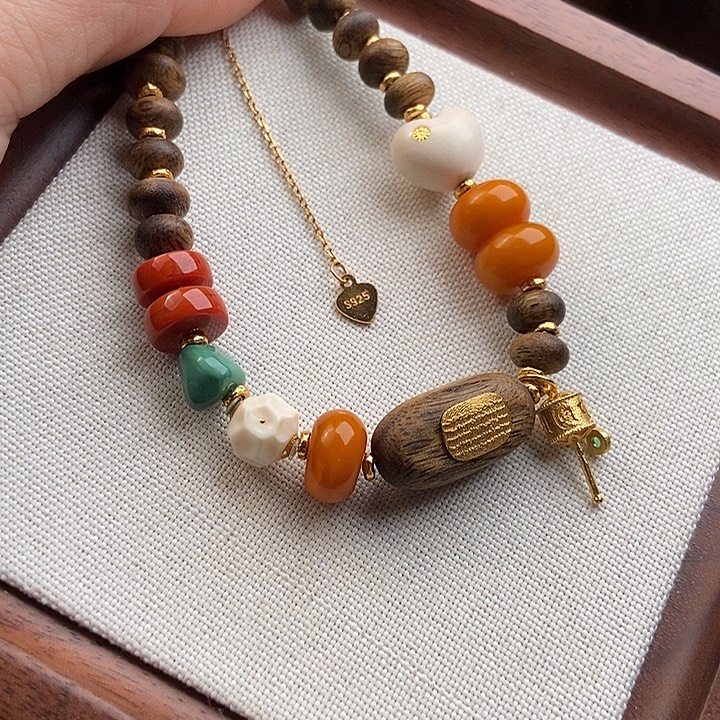 江***宝蜜蜡未镶嵌手链天然蜜蜡沉香手串